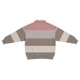 thumbnail image 3 of Ceisia Men's Vintage Waffle Knit Polo Sweater | Loose Drop-Shoulder Color Block Striped Long Sleeve Pullover Gifts, 3 of 5