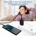 thumbnail image 5 of 25W Samsung Super Fast Charger USB C Wall Plug Type C Charger Adapter Fast Charging Block for Samsung Galaxy A16 A17 A15 5G/Watch 8 7 Ultra 6/A35/A54/S25/S24/Z Flip/Fold7/S23, 5 of 7