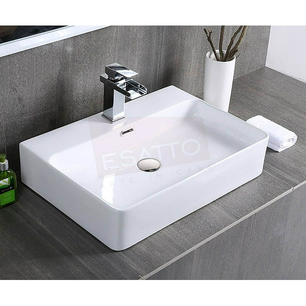 Esatto® Lexa Paquete De Precio Mejorado Lavabo Ovalin Llave Cascada Desagües Listo para Instalar ESATTO ECONOKIT LEXA