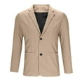 thumbnail image 5 of Men's Oversize Blazer Jacket Long Sleeved Lapel Breasted Suit Jacket Hanging Pocket Suit Jacket, 5 of 7