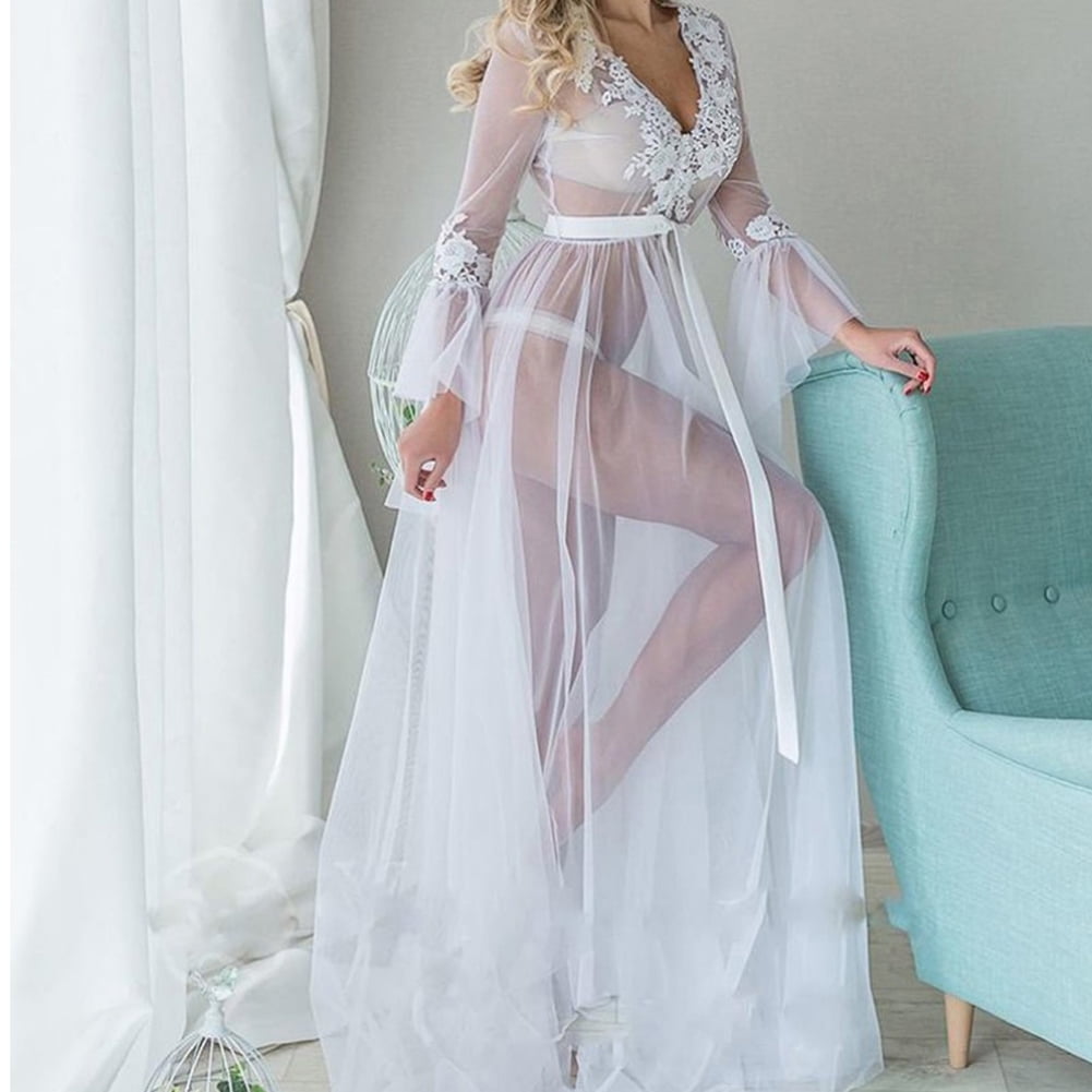 See Through Long Nightgowns