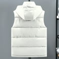 thumbnail image 5 of Durtebeua Men's Lightweight Packable Hooded Puffer Vest Z08-White,3XL, 5 of 7