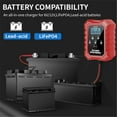 thumbnail image 4 of 6V/12V 1.5A Smart Battery Charger for Car Motorcycle Lead Acid Battery Repair, 4 of 13