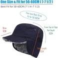 thumbnail image 3 of Gorra de cadete unisex de estilo militar con orejeras para clima frío; totalmente forrada con piel sintética, 3 of 4
