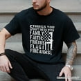 thumbnail image 5 of 5 Things You Don&rsquo;t Mess With Dad T-Shirt, Black and White Patriotic Father Tee with Bold Statemen, 5 of 8