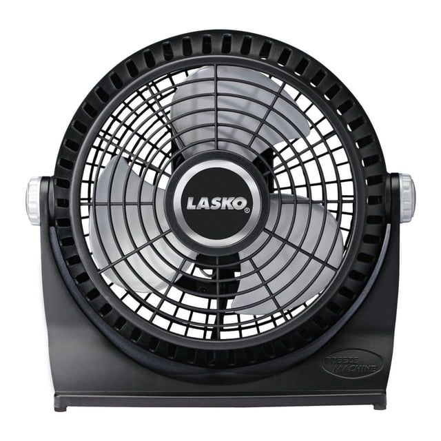 Ventiladores domésticos Lasko Breeze Machine pivotantes de 2 velocidades negros