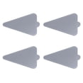 thumbnail image 1 of 100pcs Silver Triangle Mousse Mats Paper Cake Serving Base Disposable Cupcake Tray, 1 of 8