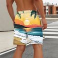 thumbnail image 5 of LIBRCLO Mens Swim Trunks with Liner 2 in 1 Quick Dry Bathing Suits Hawaiian Print Board Shorts Lightweight Breathable Summer Beach Shorts Khaki S, 5 of 5