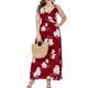 thumbnail image 2 of Vestido de Verano de las Mujeres Oversized Bohemian Sling Cuello en V, Vestido Casual Fluido Y de Moda, 2 of 4