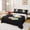 Black 04, variant on Feelyou Sweet Baseball Queen Sheets for Girls, Candy Sprinkle Queen Sheet Sets, Pink Blue Black, 4-Piece, 1 Flat Sheet, 1 Fitted Sheet and 2 Pillowcases