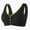 Black-25, variant on Women Wirefree Soft Comfortable Breathable Bra Underwear Push Up Stay-in-Place Straps Front Snap Everyday Bralettes