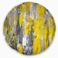 thumbnail image 3 of DESIGN ART Designart 'Grey and Yellow Abstract Pattern' Abstract Throw Pillow, 3 of 5