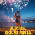 thumbnail image 2 of Set de letras con luz LED IFNCPF Quieres Ser Mi Novia con pétalos, 2 of 8
