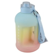 Athletic Works 64Oz Motivational Water Jug, Dual-Function Lid, BPA-Free, Leakproof Hydration Bottle