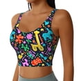 thumbnail image 2 of Fuzoiu Colorful Air Balloons1 Print Women's Sports Vest,U-Back Sports Tank,Gym Vests,Athletic Sleeveless Shirts,Exercise Undershirts,Yoga, Gym, and Dance Wear-X-Large, 2 of 8