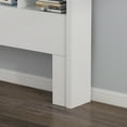thumbnail image 2 of OXYLIFE Wood Full Queen Bookcase Headboard with Storage Shelf, Remote Control, 16 Colors Dimmable LED, White, 2 of 8