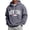 Dark Gray, variant on WIZUTIZ Men's Letter Print Fleece Pullover Hoodie With Kangaroo Pocket Long Sleeve Streetwear Casual Fall Winter Sweatshirt