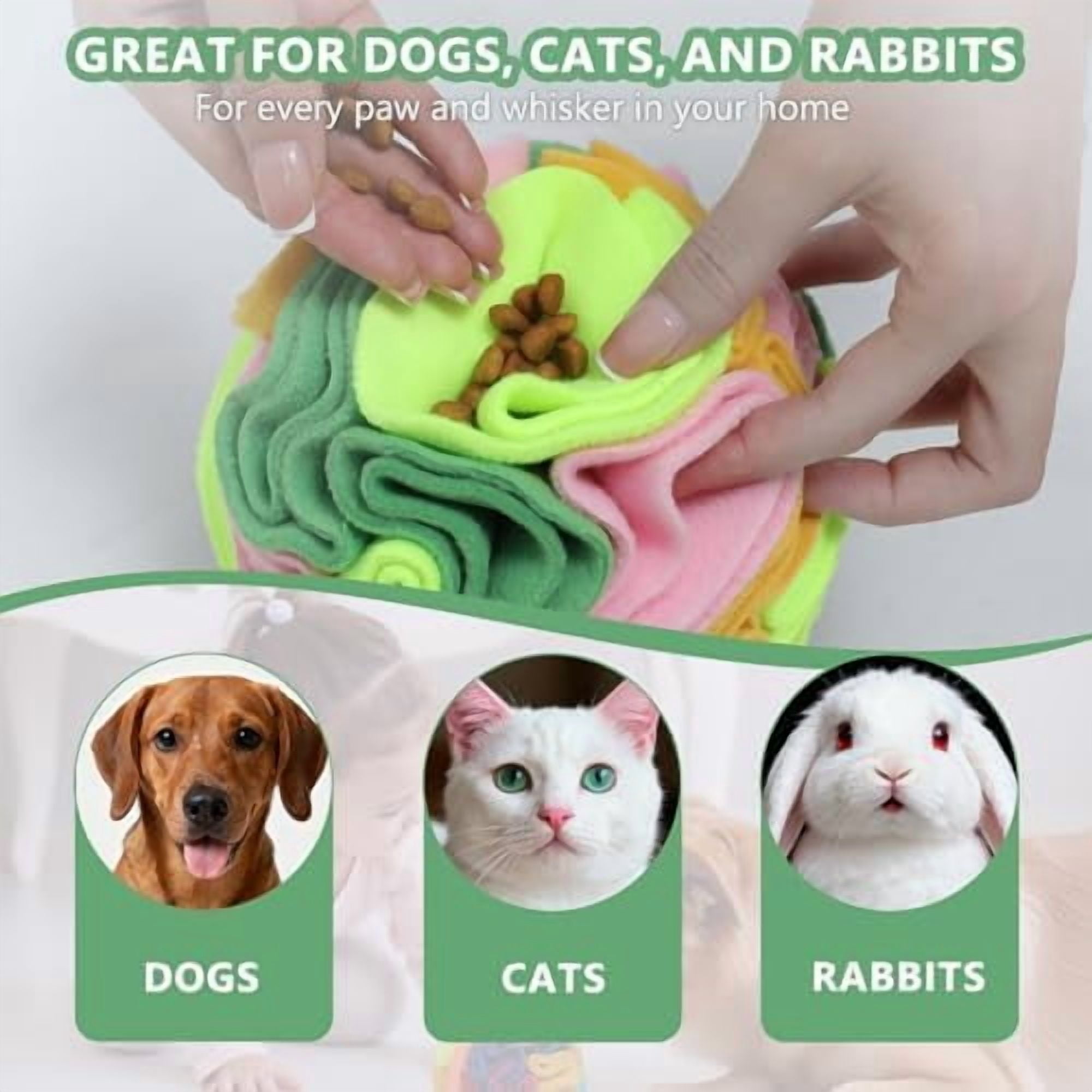 Vibrant Snuffle Ball for Dogs, Playful Color-Mix Slow Feeder Toy, Eye-Catching Interactive Puzzle for Mental Enrichment, Indoor Fun for Small Medium Large Dogs Multi-colored,Medium