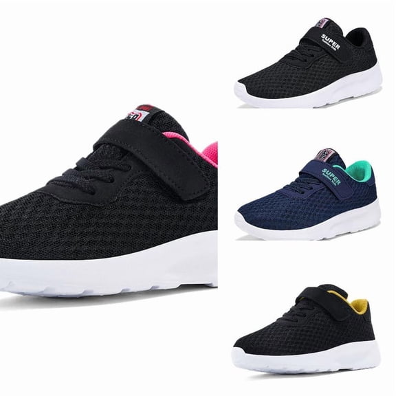 Girls Sneakers Lightweight Breathable Running Shoes for Girls Casual Walking Tennis Sneakers