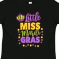 thumbnail image 4 of Inktastic Little Miss Mardi Gras with Crown and Dots Girls Toddler T-Shirt, 4 of 5