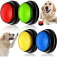 thumbnail image 3 of Dog Talking Button Set C, 4-Button Pet Communication System with Bone Pad & Stickers, Winter Indoor Activity for Bored Dogs or Valentine's Playtime, Easy to Use & Record Custom Sounds, 3 of 8