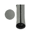 thumbnail image 6 of BLISSFUL STEP Women's Ankle Boots Pointed Toe Stiletto Heels Houndstooth Plaid Zip-Up Boots Black Houndstooth 9, 6 of 7