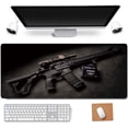 thumbnail image 1 of .x BAT Shadow Rubber Stitched Edges Extended Large Gaming Mouse Pad Office Keyboard Mouse Mat, 1 of 7