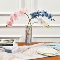 thumbnail image 2 of WOBOGO Blue Birds Pink Flowers Plastic Vase Home or Wedding Decoration Centerpiece Unbreakable 11.8×3.9in, 2 of 6
