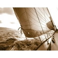 thumbnail image 2 of Anonymous 32x25 Black Ornate Wood Framed with Double Matting Museum Art Print Titled - Sailing Towards the Sun, 2 of 4