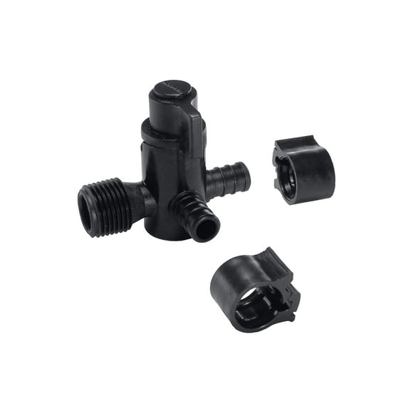 Válvula de Desvío PEXLOCK 30912 1/2 x 1/2 MPT x 1/2 Negra