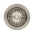 thumbnail image 3 of Westbrass Extra-Deep Collar Waste Disposal Flange & Strainer Stopper, Satin Nickel, 3 of 7
