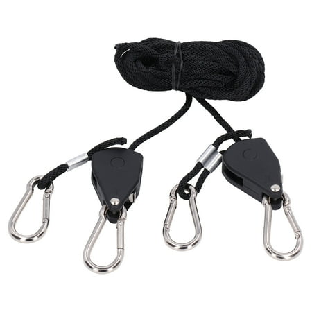 

Rope Clip Hanger 1/8in 2PCS Safe Grow Light Rope Hanger Portable High Strength For Tent