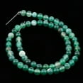 thumbnail image 2 of Yinanstore Perles Naturelles Vert Rayé Agate Inachevée Perles Rondes Entretoise 4mm-10mm - Vert, 6mm, 2 of 8