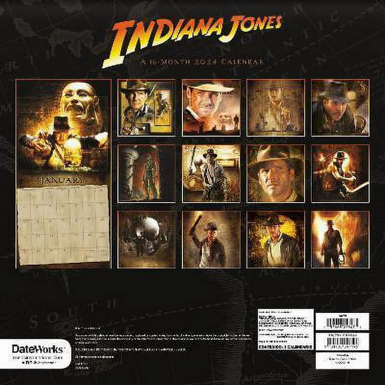 Trends International Inc. 2023-24 Wall Calendar 12x12 Indiana Jones :  Target