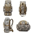 thumbnail image 4 of 80L Hiking Backpack for Men, Military Tactical Backpack, Waterproof Survival Bag for Travel, Camping, Hunting, 4 of 5