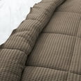 thumbnail image 6 of Levtex Home - Mills Waffle Latte Comforter Set - King Comforter + Two King Pillow Cases - Latte Waffle Weave - Comforter (106 x 94in.) and Pillow Case (36 x 20in. ) - Cotton, 6 of 7