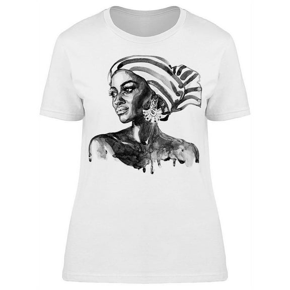 African Watercolor Print Tee Women's -Image by Shutterstock