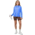 thumbnail image 6 of akafmk Girls Lightweights Jacket Sun Protection Hooded Zip Up Windbreaker Softshell Summer Fall Coat for Boys Outdoor School 5-12Y, 6 of 7
