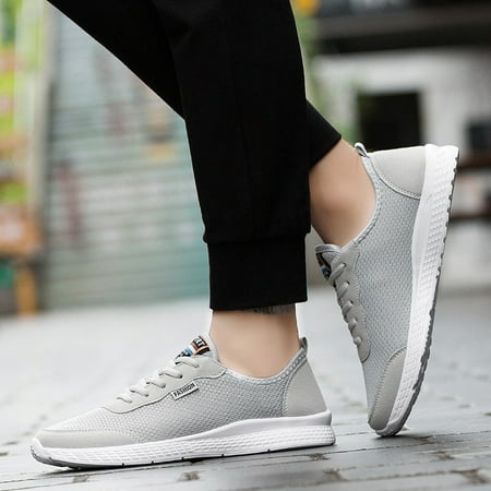 

TANGNADE Couple Large Size Mesh Running Shoes Wild Casual Shoes Breathable Sneakers