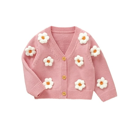 

Baby Girls Cardigan Princess Long Sleeve Knit Jacket 6M 9M 12M 18M 24M 3T Cute Girls Sweater Coat Winter Infant Knitted Cardigan Baby Knit Clothes