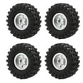 thumbnail image 1 of RC Wheel Rim, 1.0 Beadlock Wheel Rim with Tires 6 Holes Aluminum Alloy RC Beadlock Wheel Hub for 1/24 RC Crawler Car, 1 of 7