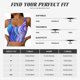 thumbnail image 5 of Fotbe Swirl Blue And Purple Sujetador Deportivo Largo sin Aros para Mujer con Almohadillas y Soporte Medio, Transpirable y Absorbente, Camiseta Tipo Chaleco o Tank Top-X-Large, 5 of 8