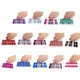 thumbnail image 2 of 90 Pegar en tiras de esmalte de uñas Envolturas de uñas completas Caleidoscopio Pegatinas de esmalte de uñas, 2 of 5