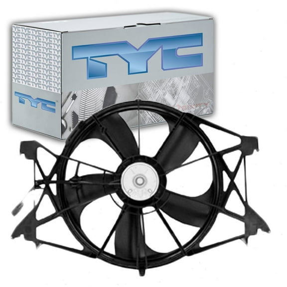 TYC Dual Radiator & Condenser Fan Assembly compatible with Dodge Ram 1500 4.7L 5.7L V8 2009-2010