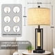 thumbnail image 2 of Lámpara de mesa Lamp TOBUSA Farmhouse de 66 cm con 2 puertos USB, 2 of 7