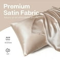 thumbnail image 4 of MR&HM Satin Pillow Case, 20x36 King Size Satin Pillowcase Set of 2, 2 Pack Satin Silky Pillowcase for Hair and Skin, 20x36, Champagne, 4 of 7