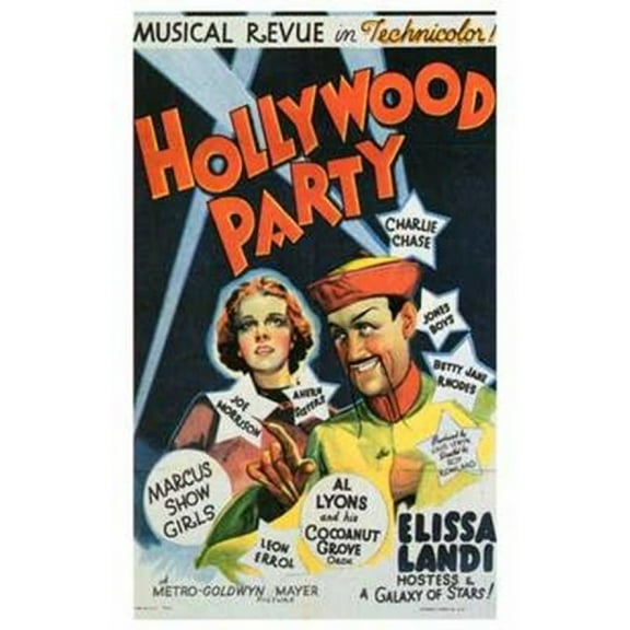 Posterazzi MOV143401 Hollywood Party Movie Poster - 11 x 17 in.