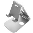 thumbnail image 1 of FRCOLOR Support de Téléphone Universel en Métal Alliage d'Aluminium Antidérapant Silicone Support de Téléphone Compact et Portable Stabilité Triangulaire Réglage Multi-Angle Support de Téléphone avec Trou de Charge, 1 of 5