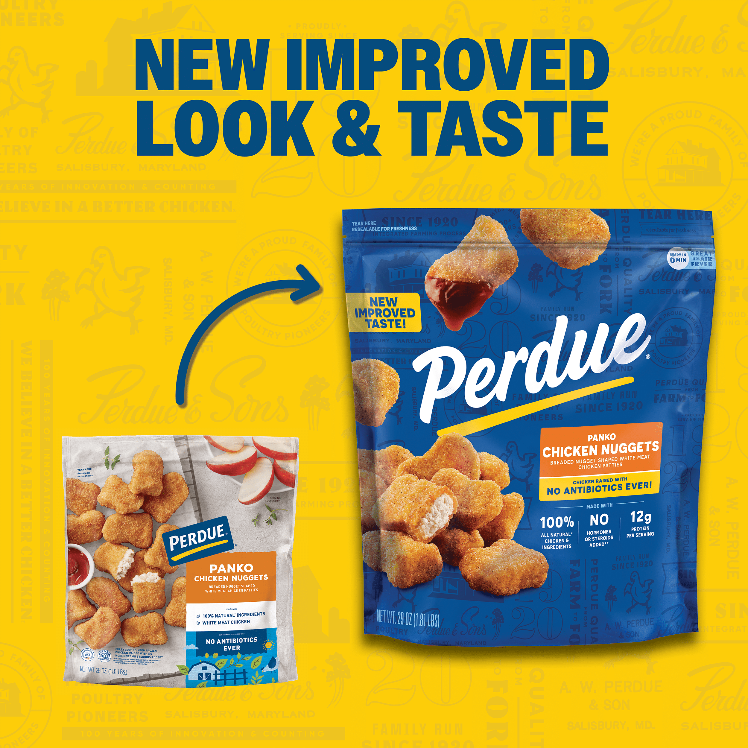 Perdue, No Antibiotics Ever, Frozen Chicken Breast Nuggets, 29 oz.