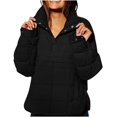 thumbnail image 2 of Womens Quilted Pullover Puffer Down Jacket Winter Warm Packable Lightweight Stand Collar Long Sleeve Coat with Pocket, 2 of 7